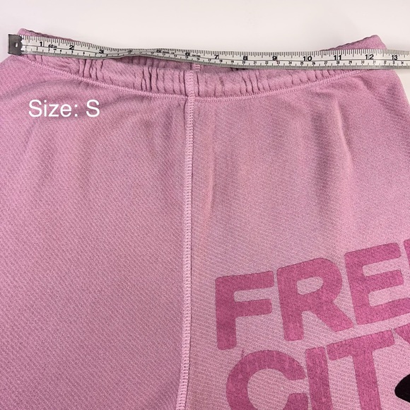 Freecity Superfluff Lux OG Rose Water Splash Pink Sweatpants Women's Sz XS-M New - Picture 13 of 14